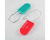 Scellé sécurité crochet - PP & acier - 40x20 mm - 100 ex