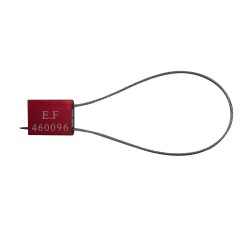 Scellés de Sécurité à Câble TECSEAL -  Norme ISO 17712/2013 - Aluminium - Par 25  - Rouge - 1 -