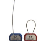 Scellés de Sécurité à Câble ACRYSEAL - Métal Galvanisé - Par 100  - Rouge