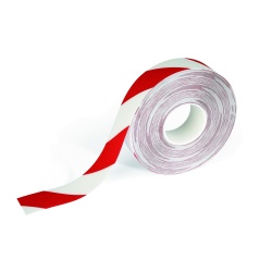 Bande de marquage au sol - Adhésif Antidérapant Bicolore - DIN 51130 Classe R9 - 50 mm x 30 m x 0,7 mm  - Vert et blanc