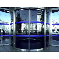 Signalisation vitrophanie - Bandes surfaces vitrées - 10m x 50mm  - Bleu Foncé