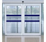 Signalisation vitrophanie - Bandes surfaces vitrées - 10m x 50mm  - Bleu Foncé