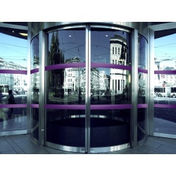 Vitrophanie - Bandes de Signalisation pour Surfaces Vitrées - 10m x 50mm - Film PVC  - Violet