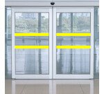 Signalisation vitrophanie - Bandes surfaces vitrées - 10m x 50mm  - Jaune