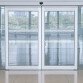 Vitrophanie - Bandes de Signalisation pour Surfaces Vitrées - Motif Flèches Arrondies - 5 cm x 10 m - Film PVC