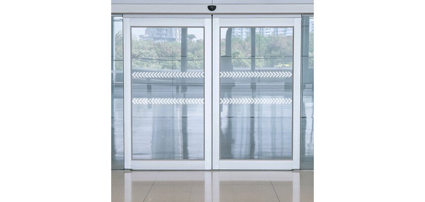 Bande de repérage MOTIF Flèches arrondies - Surfaces vitrées