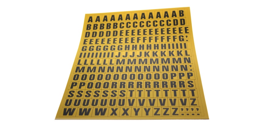 Set Lettres magnétiques A à Z - Matériau magnétique