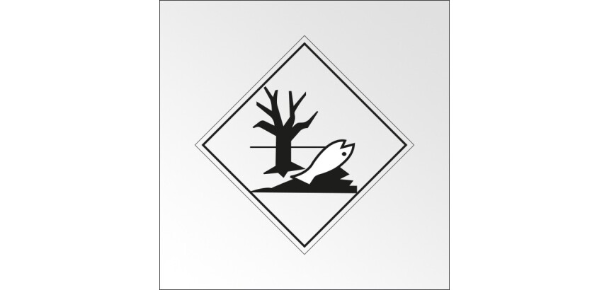 Plaque de Transport ADR - Dangereux pour l'environnement  - 150 x 150 mm - Plaque magnétique