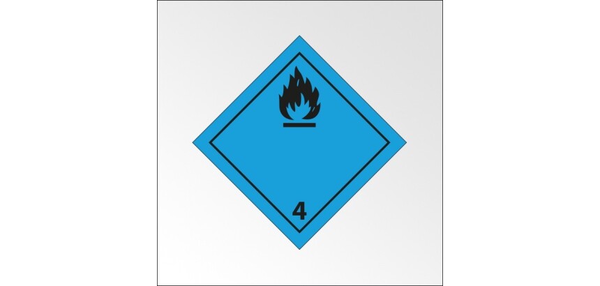 Panneau de transport - Gaz inflammable au contact de l'eau