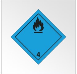 Panneau de transport - Gaz inflammable au contact de l'eau