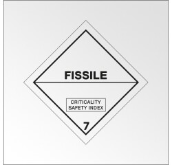 Signalisation de transport normalisée ADR - Danger classe 7-E