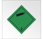 Plaque de Transport ADR 2 - Gaz inflammables non-toxiques