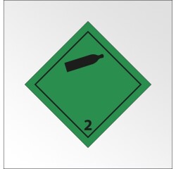 Plaque de Transport ADR 2 - Gaz inflammables non-toxiques