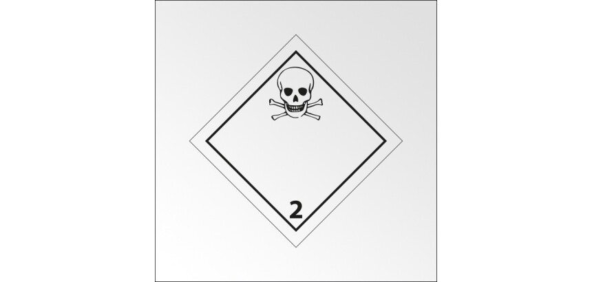 Panneau de signalisation ADR – Gaz toxiques – Classe ADR 2