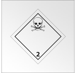 Panneau de signalisation ADR – Gaz toxiques – Classe ADR 2