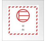 Panneau de signalisation de transport normalisée pour quantités exceptées