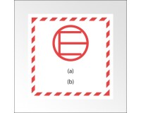 Panneau de signalisation de transport normalisée pour quantités exceptées