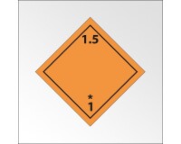 Plaque de Transport ADR - Matières et objets explosifs 1.5
