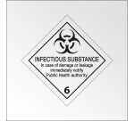 Panneau transport - Matières infectieuses - Texte inclus
