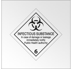 Panneau transport - Matières infectieuses - Texte inclus