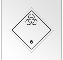 Panneau de transport adr 6 - Matières infectieuses - Norme ADR