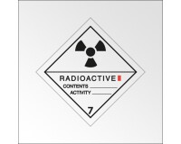 Plaque de Transport ADR 7 -Matières radioactives - Catégorie I