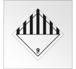 Plaque de transport ADR 9 - Matières et Objets dangereux - Norme ADR  - 250 x 250 mm - Vinyle