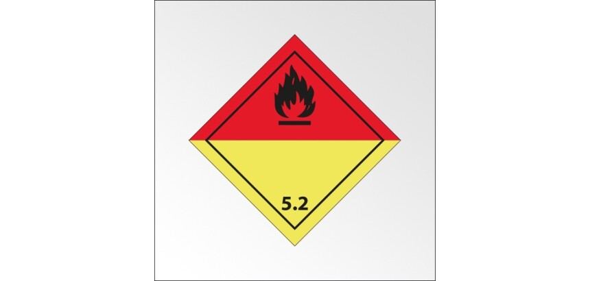 Plaque de Transport ADR 5.2 - Peroxydes organiques - Norme ADR