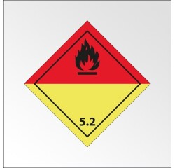 Plaque de Transport ADR 5.2 - Peroxydes organiques - Norme ADR