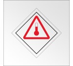 Panneau de signalisation - Transport matières chaudes ADR  - 300 x 300 mm - Plaque magnétique