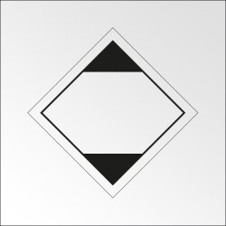 Signalisation de transport normalisée ADR - Quantité limitée LQ11  - 100 x 100 mm - Plaque magnétique