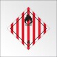 Plaque ADR - Transport Solide inflammable - Danger Classe 4