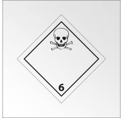 Plaque de Transport ADR 6.1 - Matières Toxiques Danger de mort