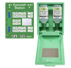 Coffret lave-œil PLUM DUO 2x500 ml NaCl 0,9% CE