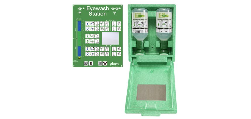 Coffret lave-œil PLUM DUO 2x500 ml NaCl 0,9% CE