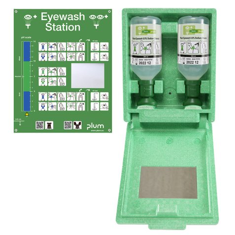 Lave-oeil - DUO Soins Urgence - 2 Flacons 500mL - PLUM