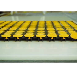 Tapis antifatigue 50 x 50 cm - Jaune/noir