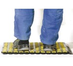 Tapis antifatigue 50 x 50 cm - Jaune/noir