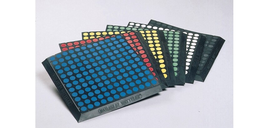 Tapis Antifatigue - 500 x 500mm - Mousse Polyuréthane - Jaune/noir