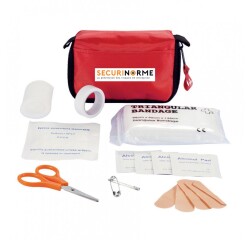 Trousse de secours Essentielle compacte - Nylon - 130 x 95 x 45mm