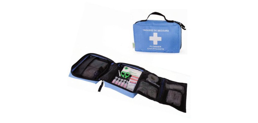 Trousse de secours pour Plombiers et chauffagistes - 24 x 18 x 6 cm