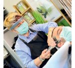 Visière réglable - Protection antireflets - Plastique - 5 ex