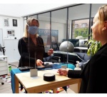 Écran de protection plexiglas – Hygiaphone comptoir adaptable  - Grand