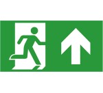 Étiquette - Sortie de secours vinyle adhesif - 200x100 mm