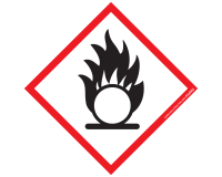 Étiquettes - Matières Comburantes - Vinyle autocollant - 50 ex