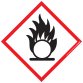 Étiquettes - Matières Comburantes - Vinyle autocollant - 50 ex