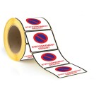 Rouleau d'Étiquettes - Stationnement gênant - 75 x 75 mm - 250 ex