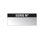 Étiquettes de Contrôle "SÉRIE N°" - Aluminium - Lot de 350 ex