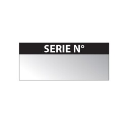 Étiquettes de Contrôle "SÉRIE N°" - Aluminium - Lot de 350 ex