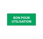 Étiquettes contrôle - Bon pour utilisation - 350 pièces